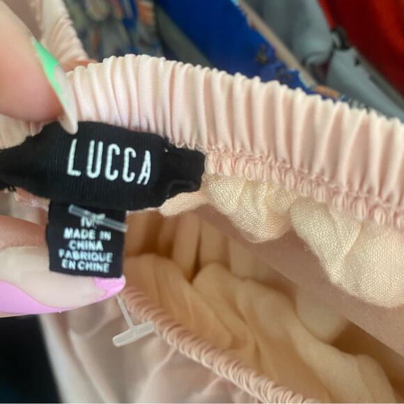 NEW LUCCA KATHERINE OFF THE SHOULDER DRESS - Picture 4 of 8